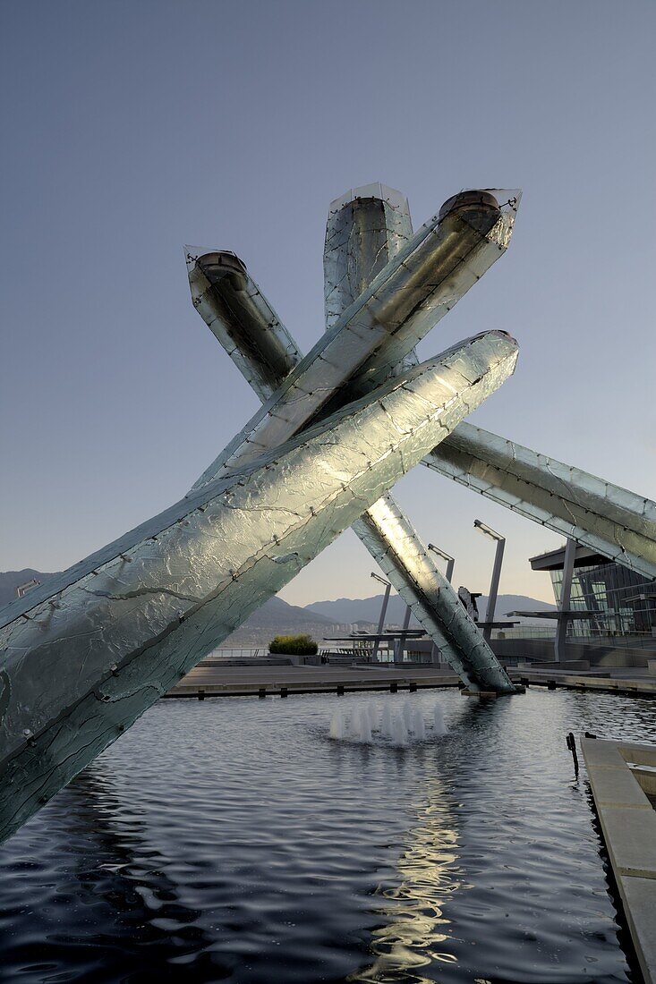 The 2010 Winter Olympic Torch in Vancouver, British Columbia, Canada, North America