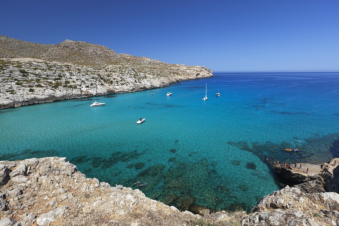 Cala San Vincente (Cala Sant Vicenc), Mallorca (Majorca), Balearic Islands, Spain, Mediterranean, Europe