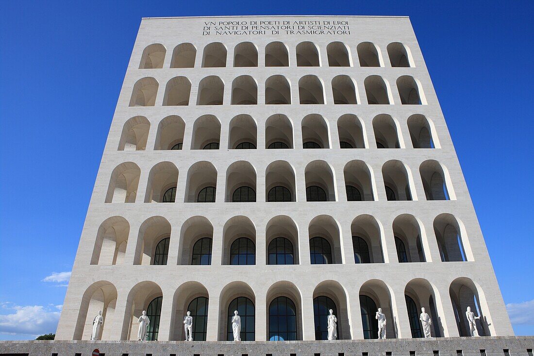 Palazzo della Civilta Italiana, EUR, Rome, Lazio, Italy, Europe