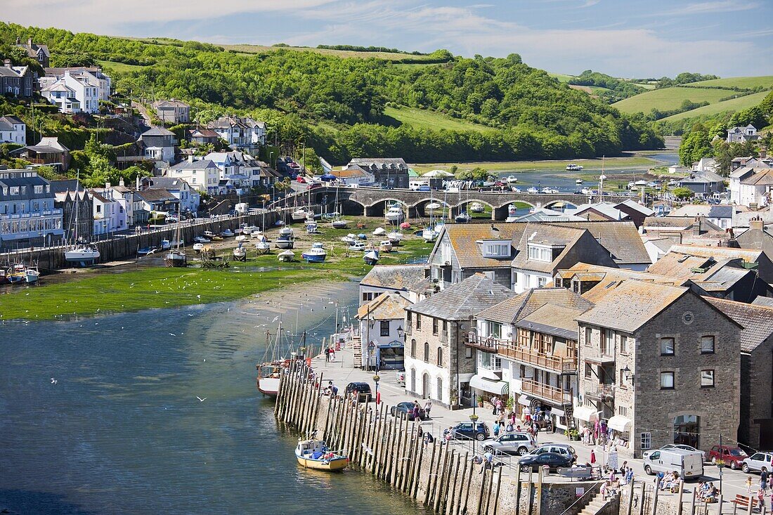 The River Looe at Looe in Cornwall, England, United Kingdom, Europe