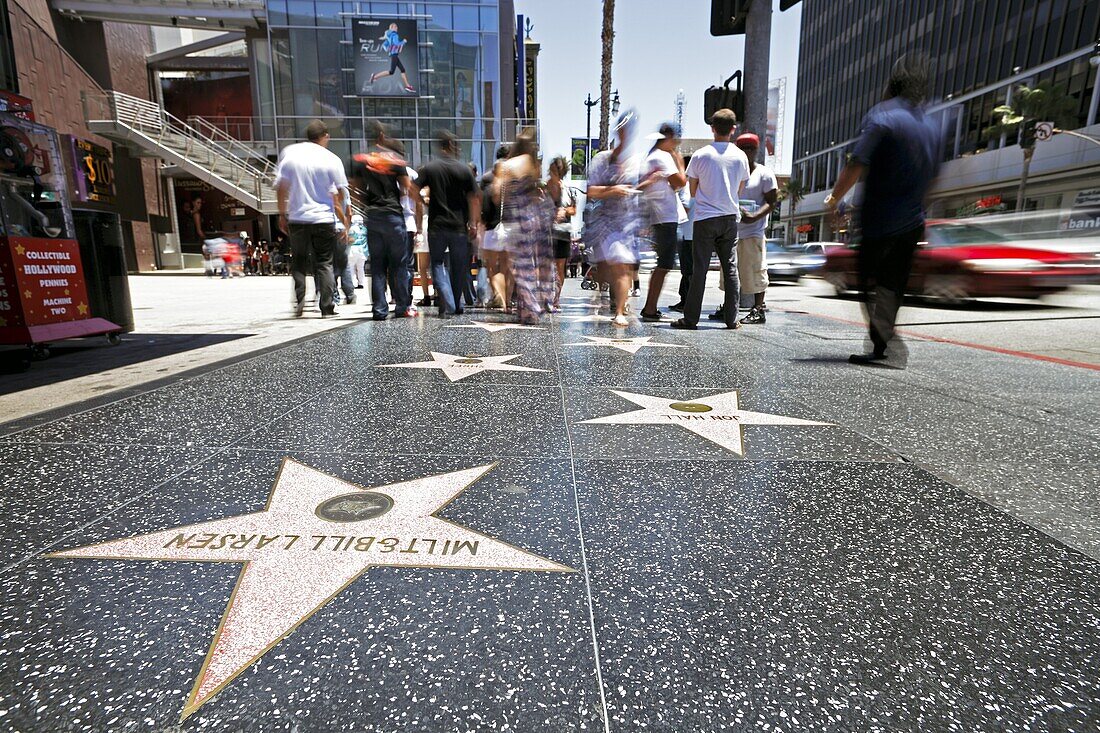 Walk of Fame, Hollywood Boulevard, Los Angeles, California, United States of America, North America