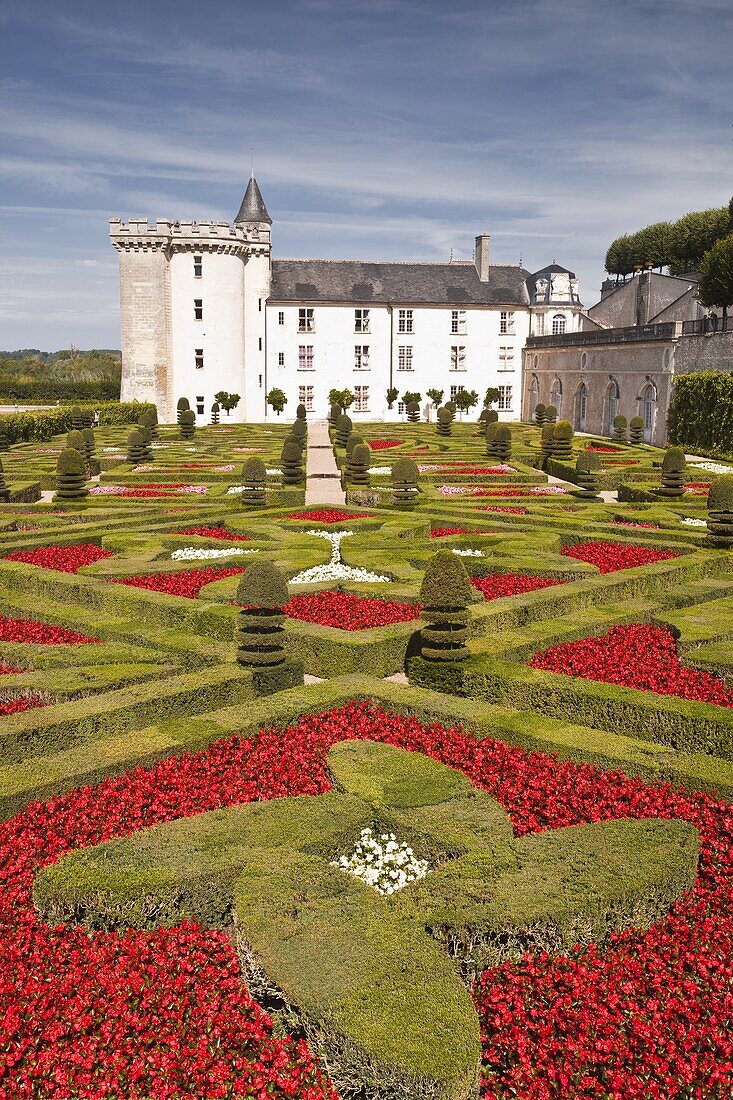 Chateau de Villandry, UNESCO World Heritage Site, Villandry, Indre-et-Loire, Loire Valley, France, Europe