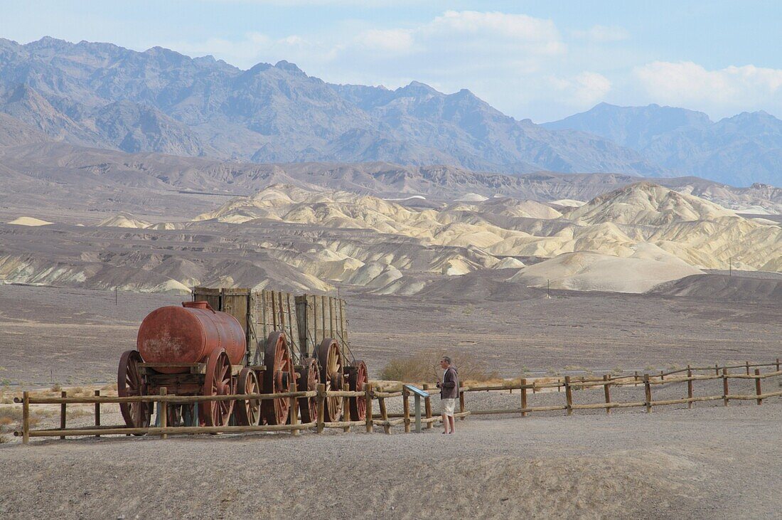 Old Carts, Harmony Borax Works, Death Valley, California, United States of America, North America