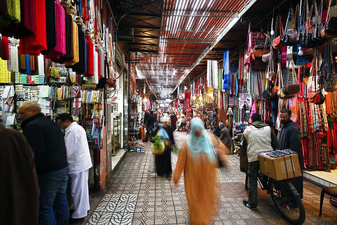 In the souk, Marrakech, Morocco, North Africa, Africa
