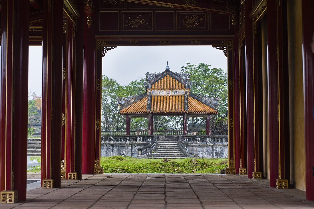 Pagoda in Hue Citadel, The Imperial City of Hue, UNESCO World Heritage Site, Vietnam, Indochina, Southeast Asia, Asia