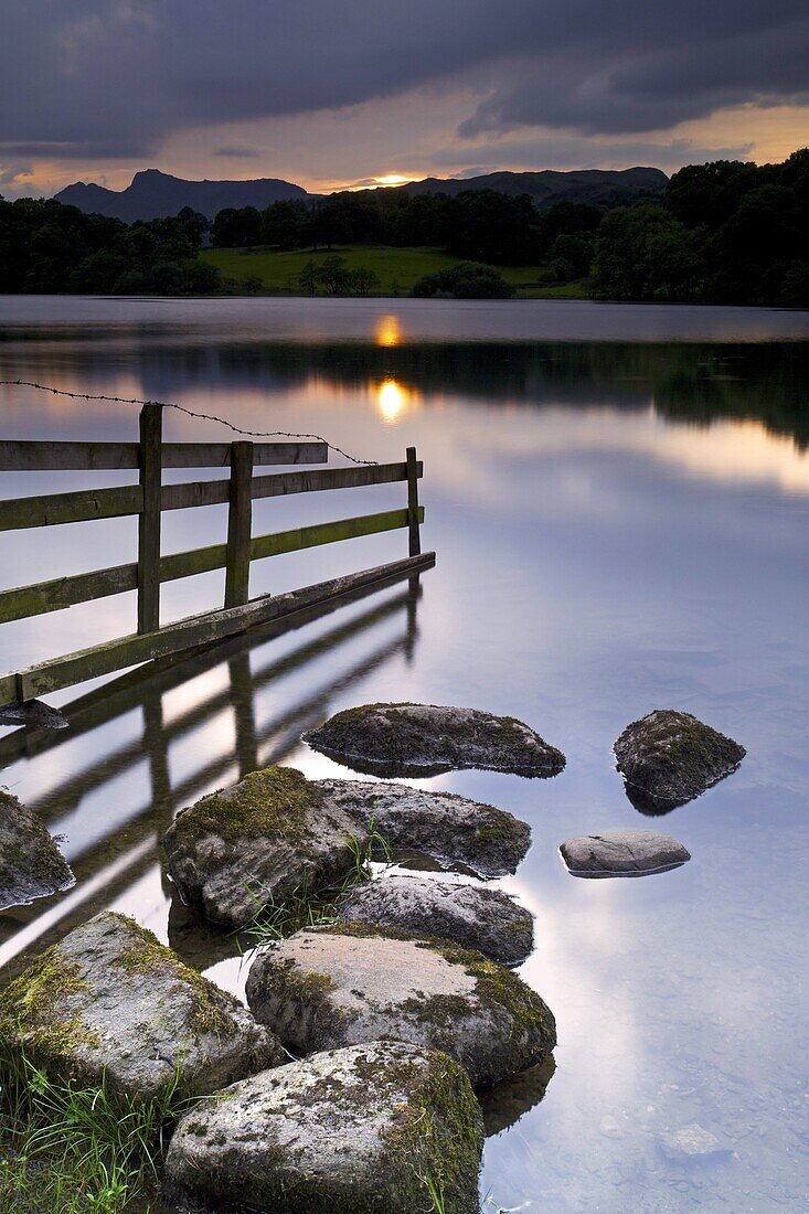 Loughrigg Tarn, Lake District National Park, Cumbria, England, United Kingdom, Europe