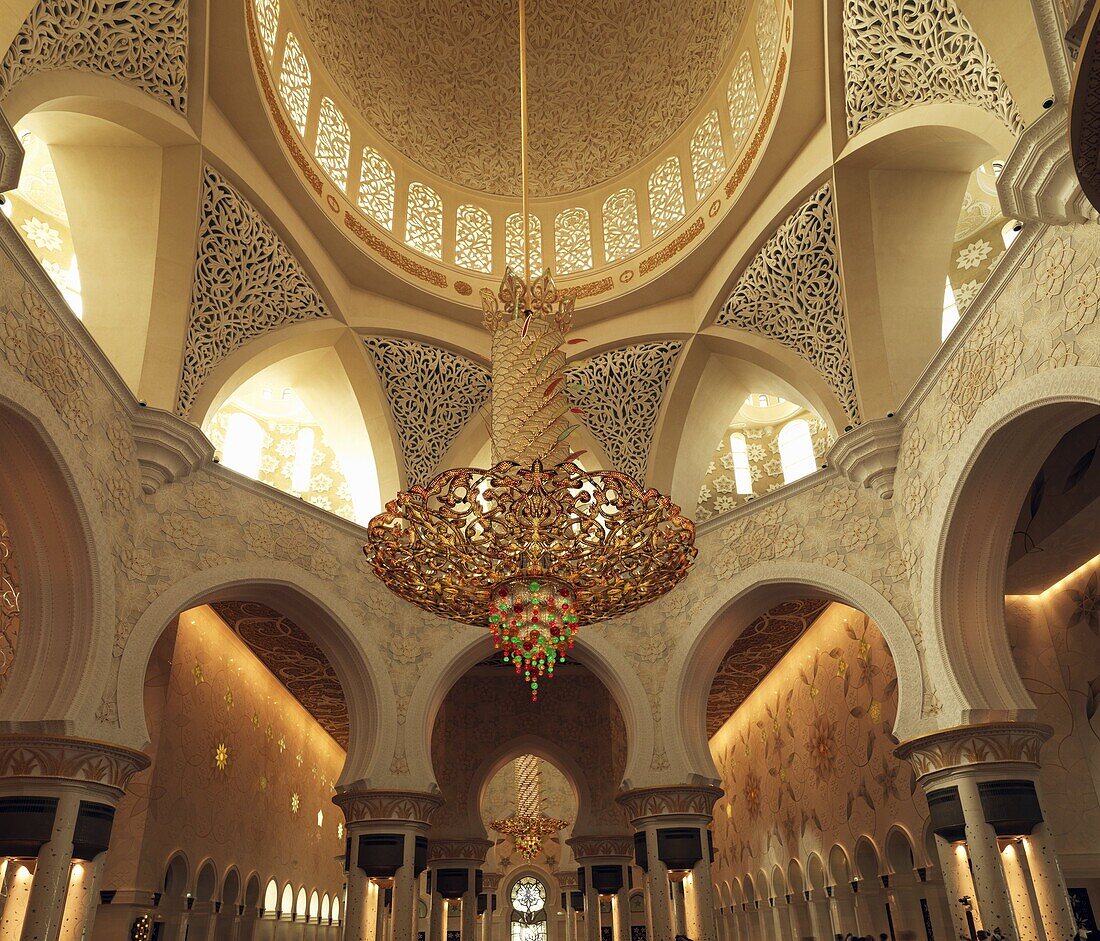 Sheikh Zayed Mosque, Abu Dhabi, United Arab Emirates, Middle East