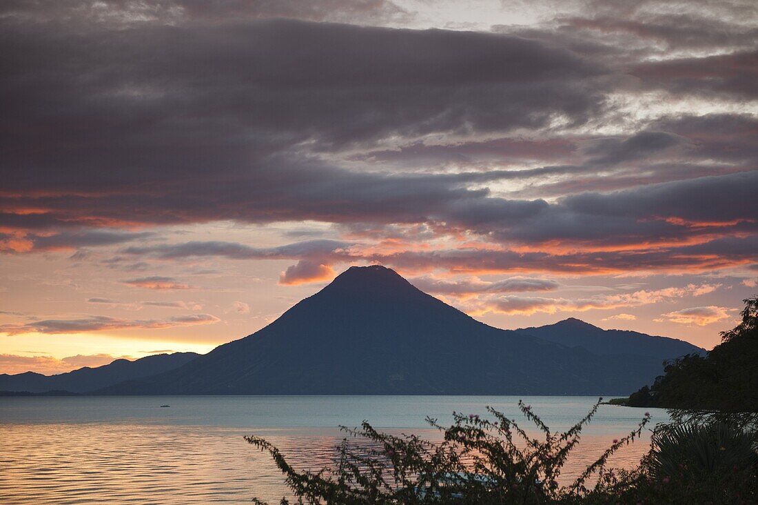 Toliman volcano, Lago de Atitlan, Guatemala, Central America