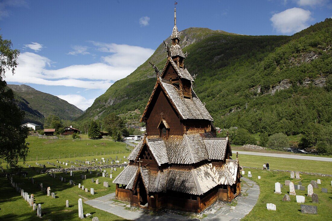 Borgund stave church, Sogn og Fjordane, Norway, Scandinavia, Europe