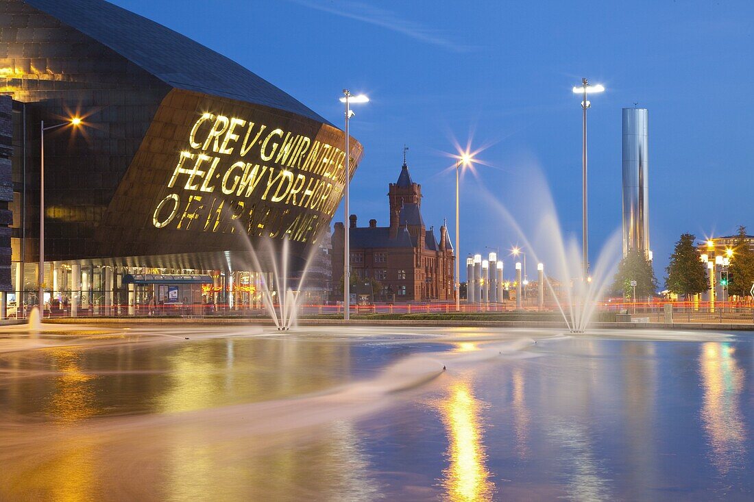 Millennium Centre, Cardiff Bay, Cardiff, South Wales, Wales, United Kingdom, Europe