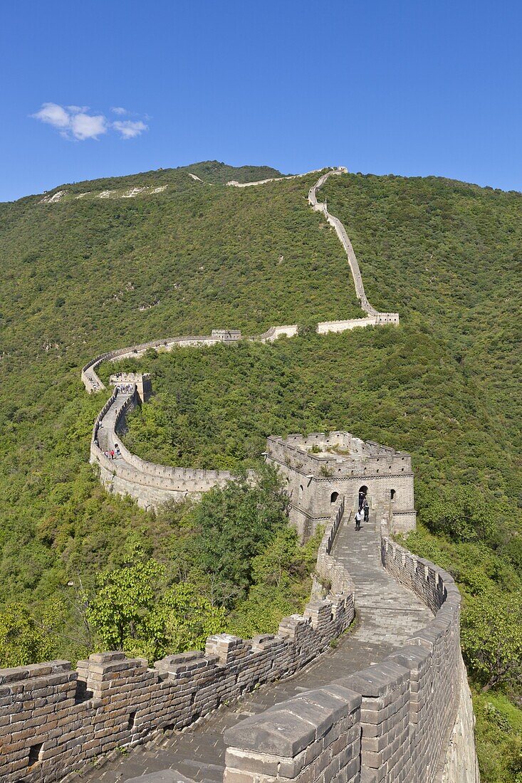 The Great Wall of China, UNESCO World Heritage Site, Mutianyu, Beijing District, China, Asia