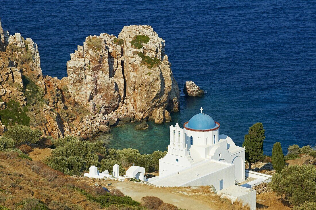 Panagia Poulati, monastery, Sifnos, Cyclades Islands, Greek Islands, Aegean Sea, Greece, Europe
