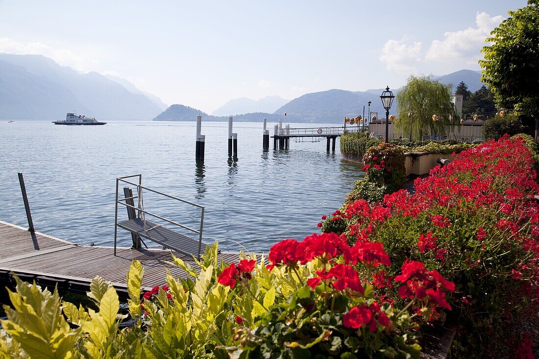 Town and lakeside, Menaggio, Lake Como, Lombardy, Italian Lakes, Italy, Europe