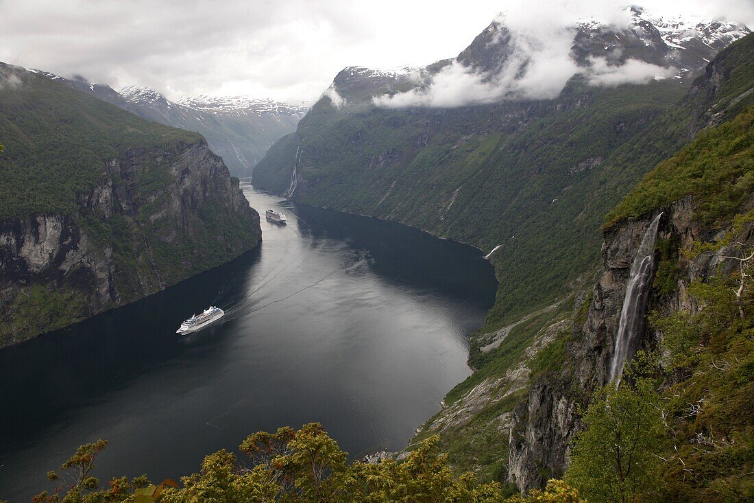 Geiranger Fjord, UNESCO World Heritage Site, More og Romsdal, Norway, Scandinavia, Europe