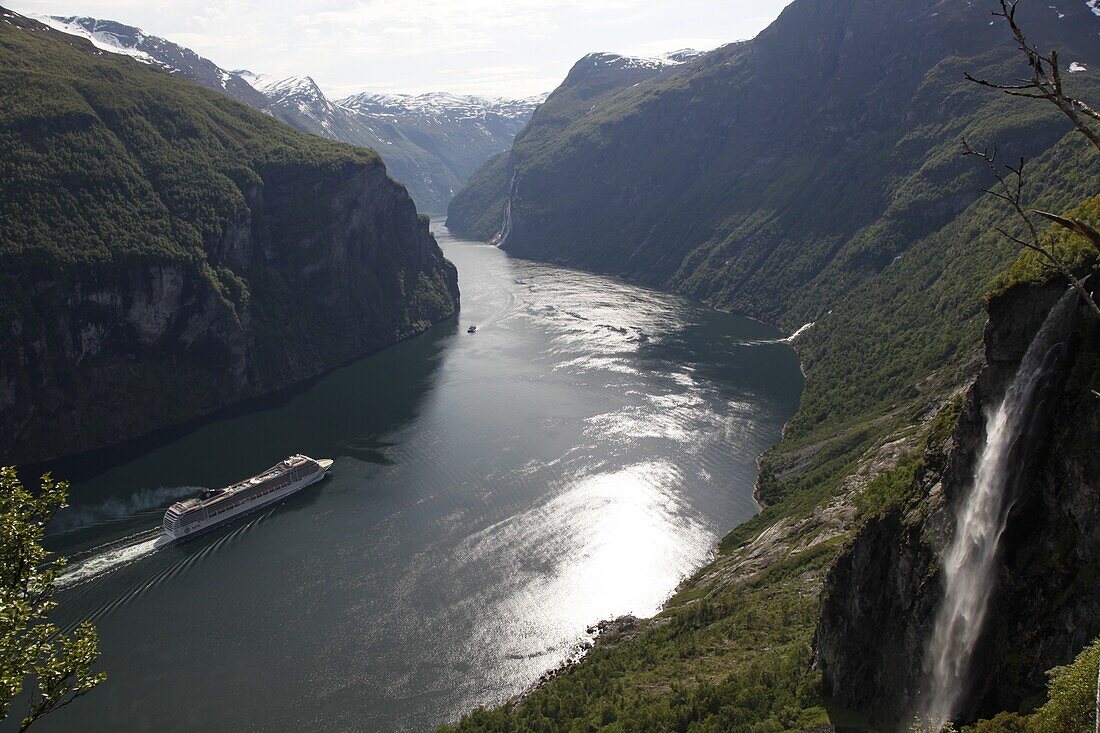 Geiranger Fjord, UNESCO World Heritage Site, More og Romsdal, Norway, Scandinavia, Europe