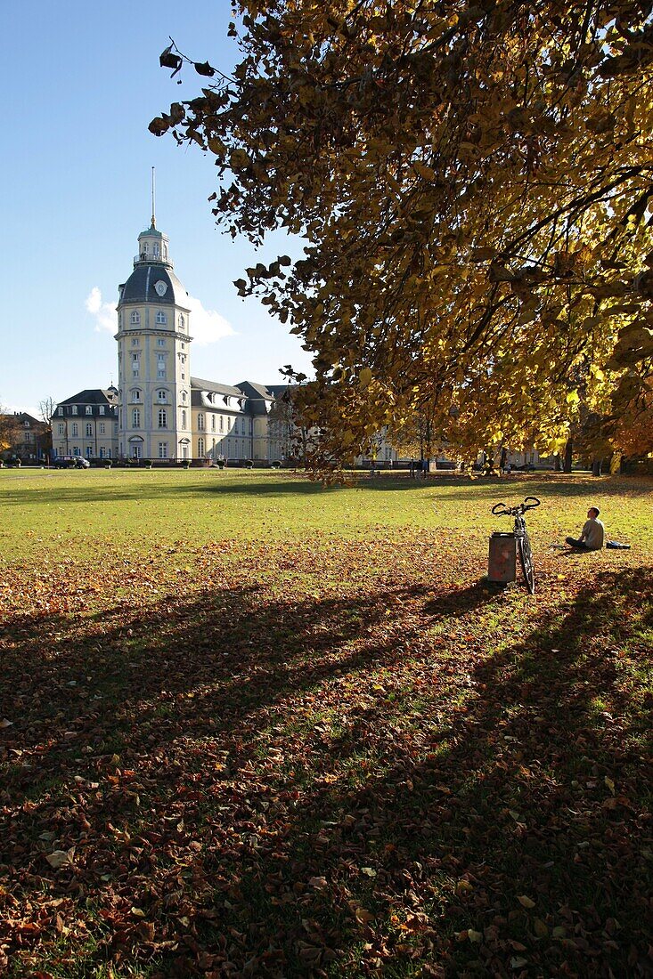 Palace and Gardens, Karlsruhe, Baden-Wurttemberg, Germany, Europe