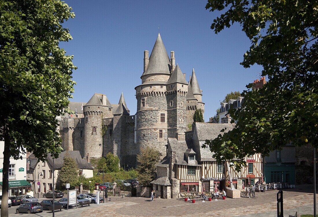 Vitre Castle, Vitre, Brittany, France, Europe