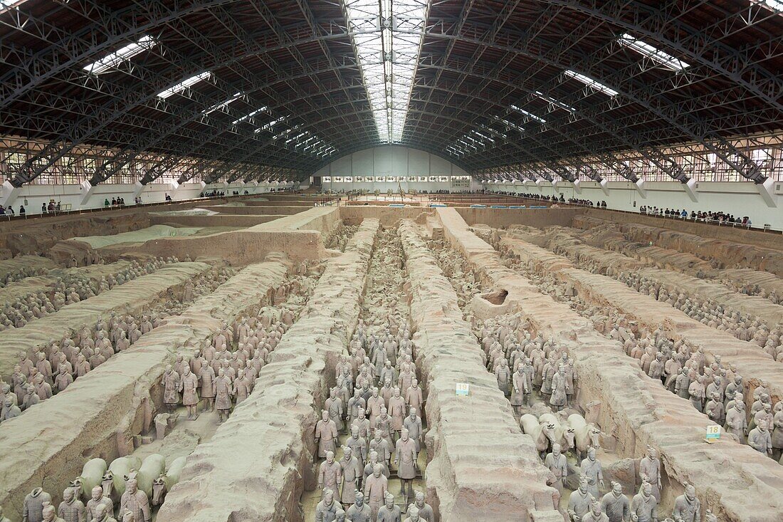 Terracotta Warriors Army, Pit Number 1, Xian, Shaanxi, China, Asia