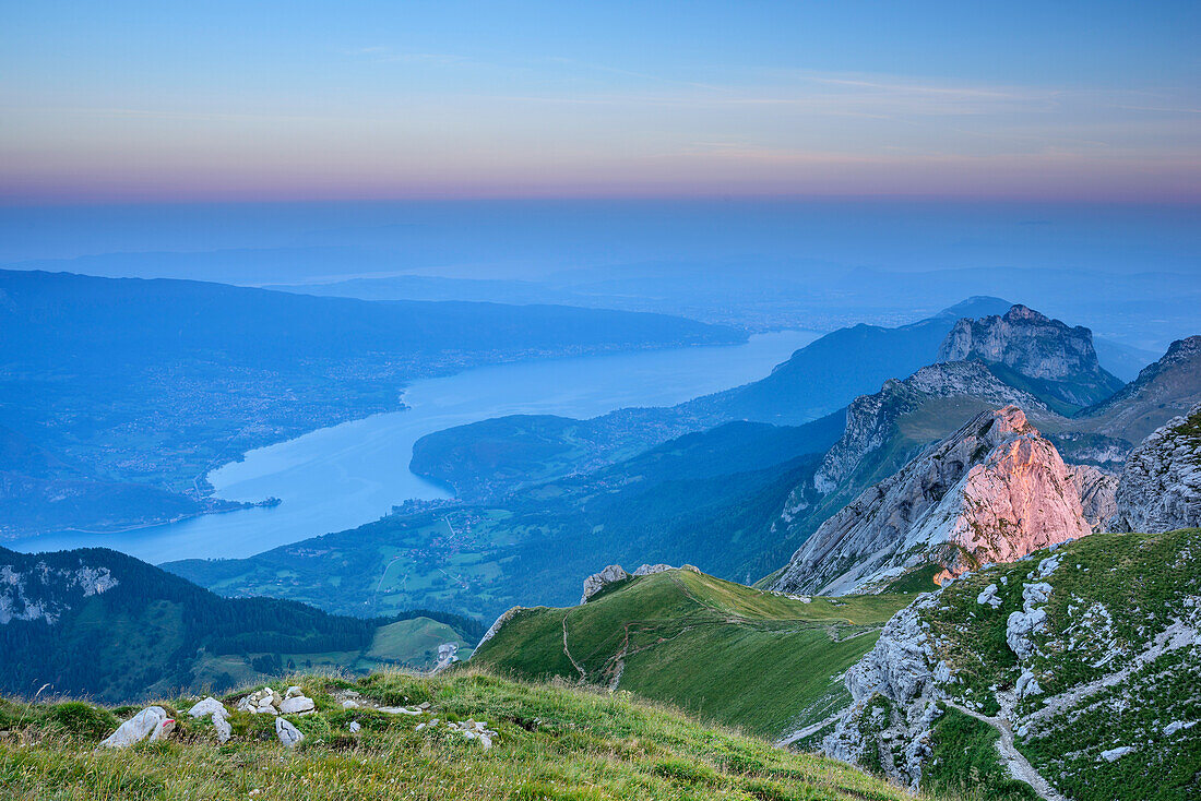 Morning mood above Lac d'Annecy, from La Tournette, Haute-Savoie, France