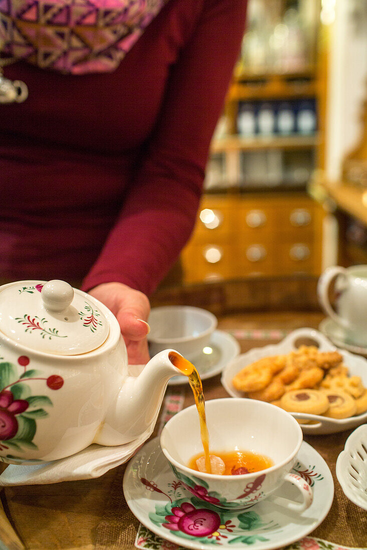 Buenting Tea Museum, tea ceremony, traditional, Leer, Lower Saxony, Germany