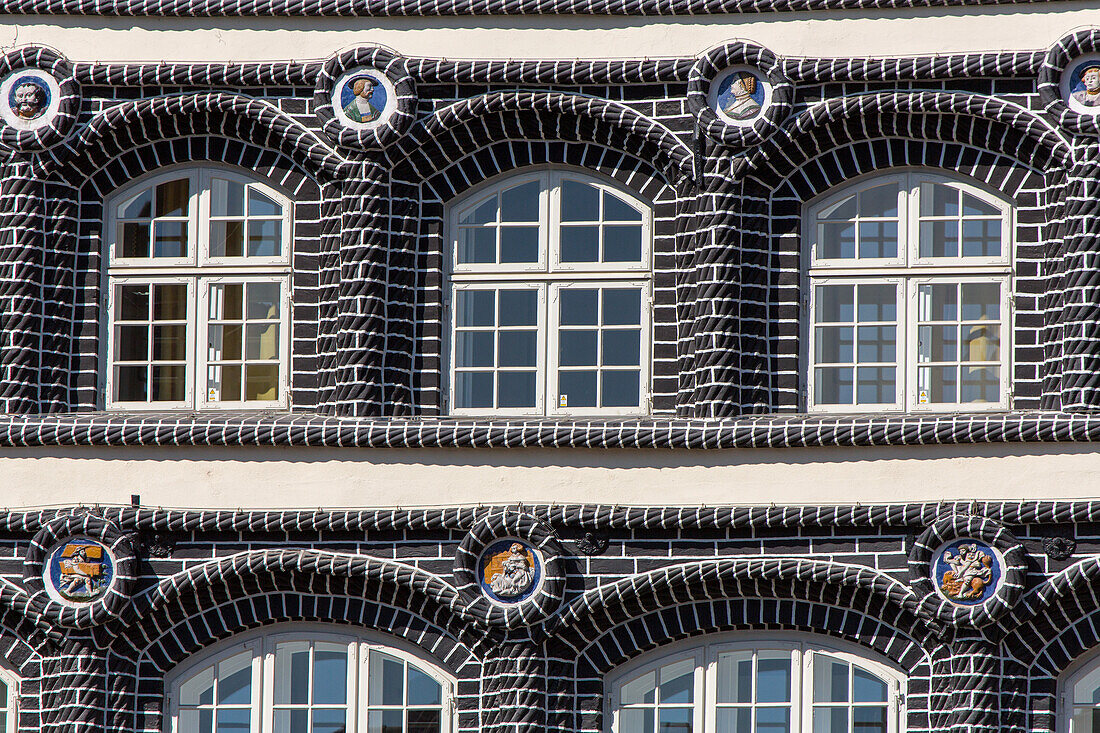 Lueneburg, clinker brick facade, Lower Saxony, Germany