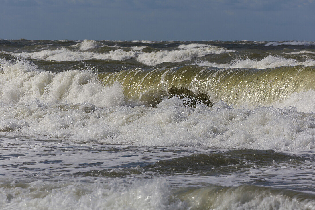 Sturm an der Ostseeküste, Kühlungsborn, Mecklenburg Vorpommern, Deutschland