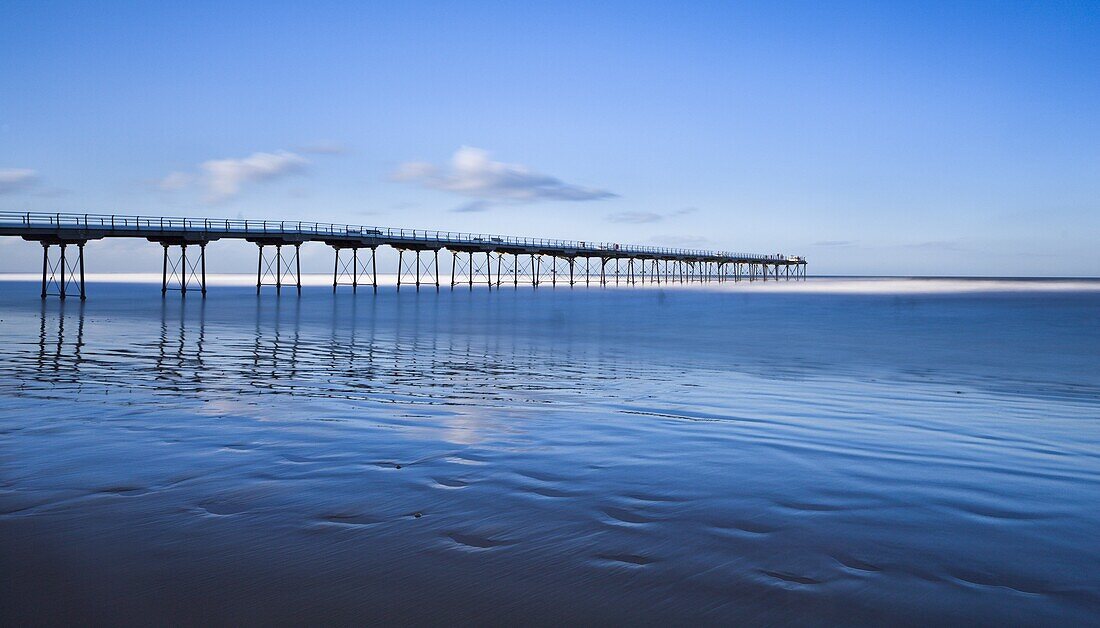 The pier at Saltburn by the Sea, North Yorkshire, Yorkshire, England, United Kingdom, Europe