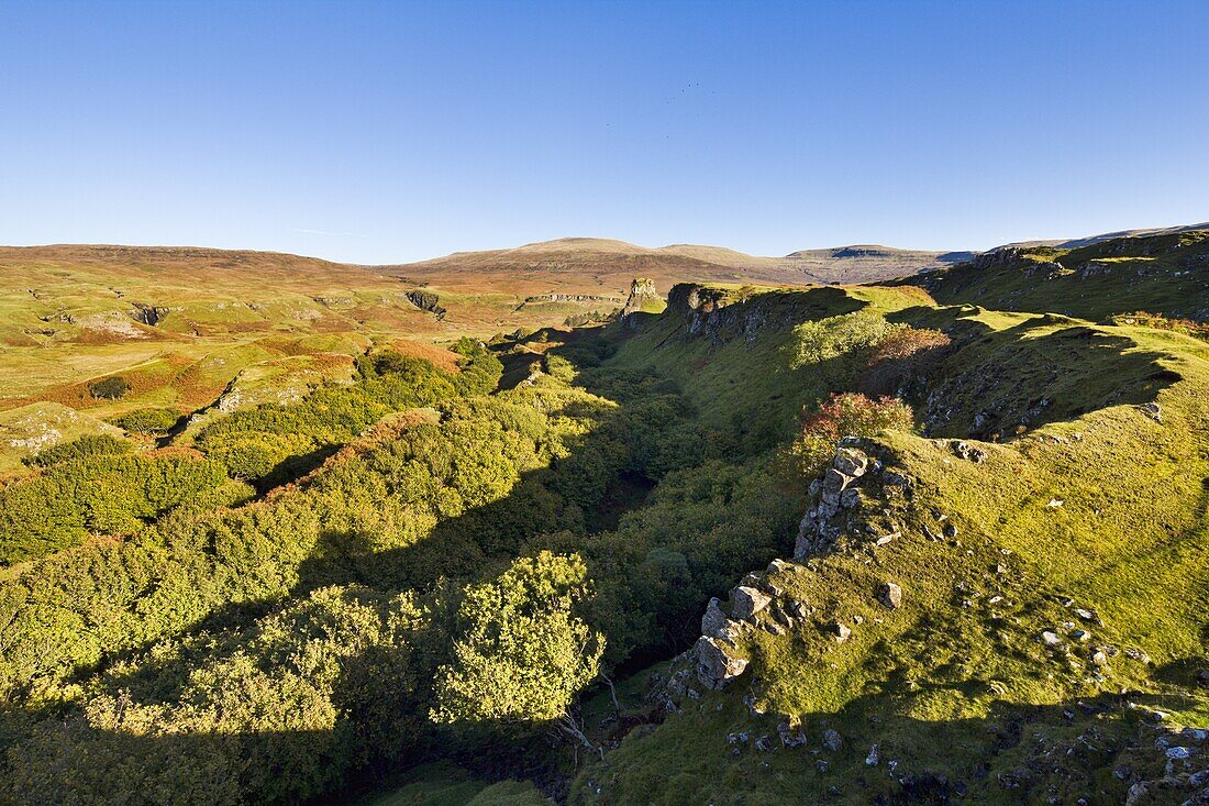 The Fairy (Faerie) Glen near Uig on the Isle of Skye, Inner Hebrides, Scotland, United Kingdom, Europe