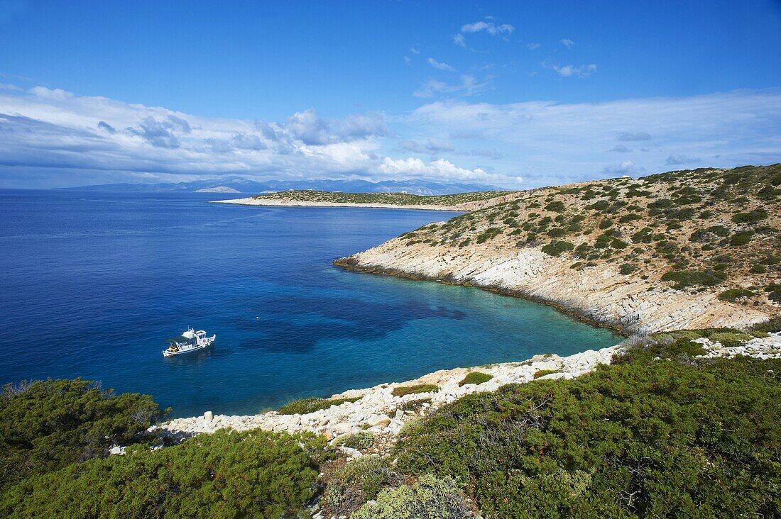 Natural swimming pool, Donoussa, Cyclades, Aegean, Greek Islands, Greece, Europe