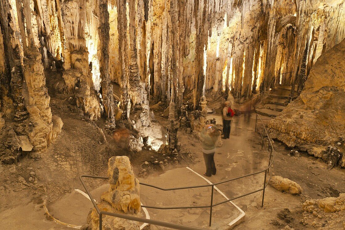 Inside the Caves d'Arta, Llevant, Mallorca, Balearic Islands, Spain, Europe