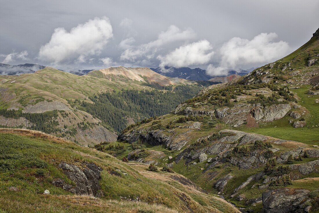 Clouds over the San Juan Mountains, San Juan National Forest, Colorado, United States of America, North America