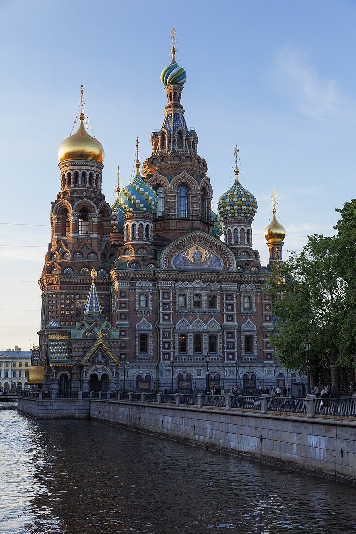 The Church on Spilled Blood, UNESCO World Heritage Site, on the Kanal Griboedova, St. Petersburg, Russia, Europe