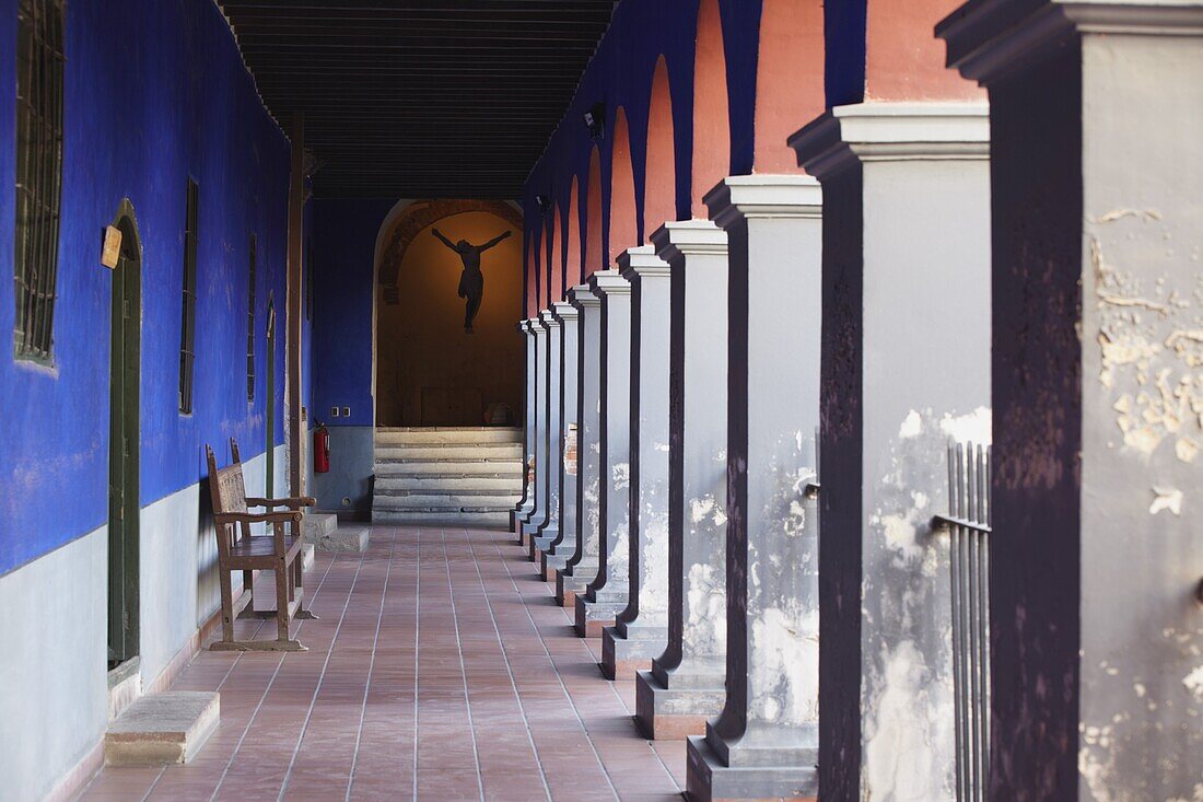 Corridor of San Francisco Museum inside San Francisco Church, La Paz, Bolivia, South America