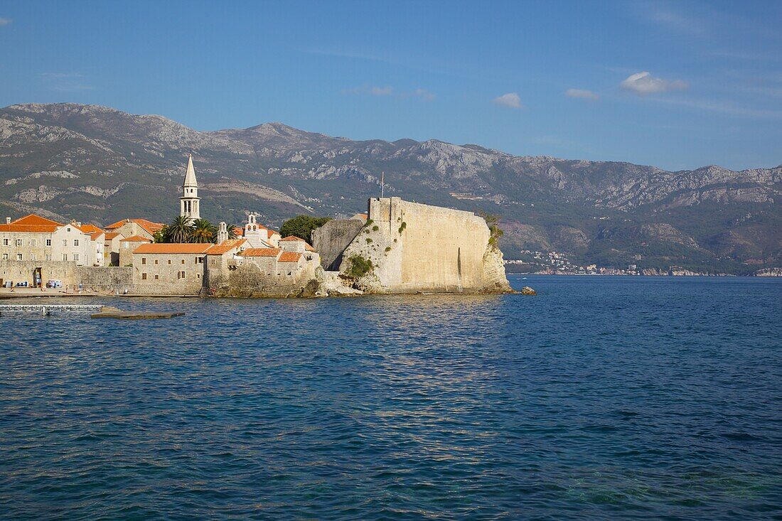 View of Old Town, Budva, Montenegro, Europe