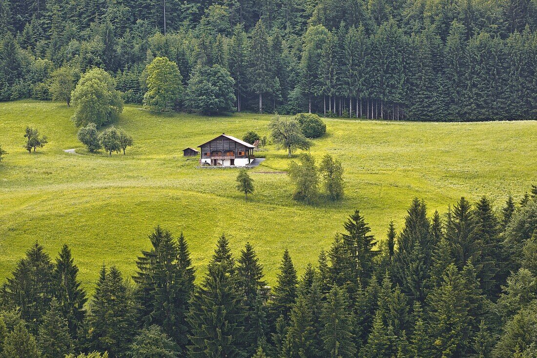 A typical house in the Haute-Savoie, France, Europe