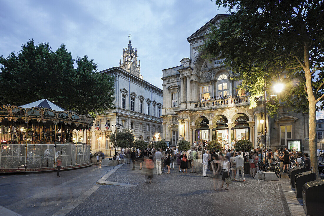 Place De La Horloge,  Opernhaus,  Avignon,  Frankreich