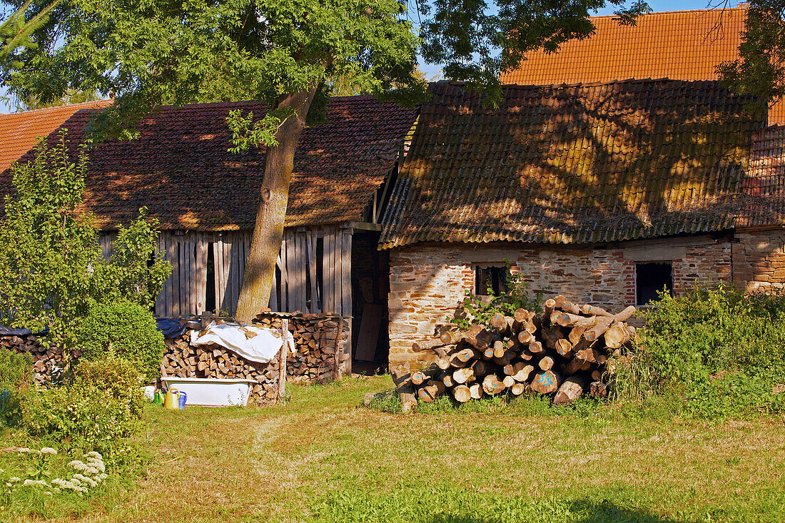 Idylle in Altenmünster, Markt Stadtlauringen, Unterfranken, Bayern, Deutschland, Europa