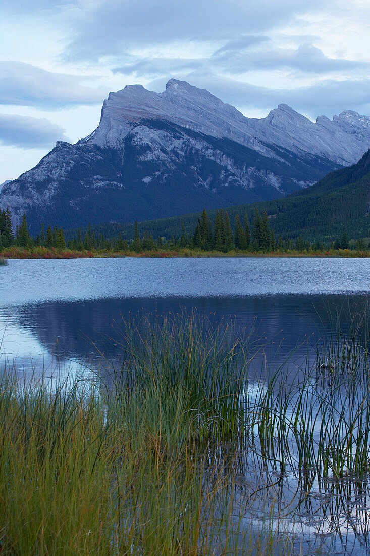 Vermillion Lakes and Mount Rundle, Banff, Banff National Park, Rocky Mountains, Alberta, Canada