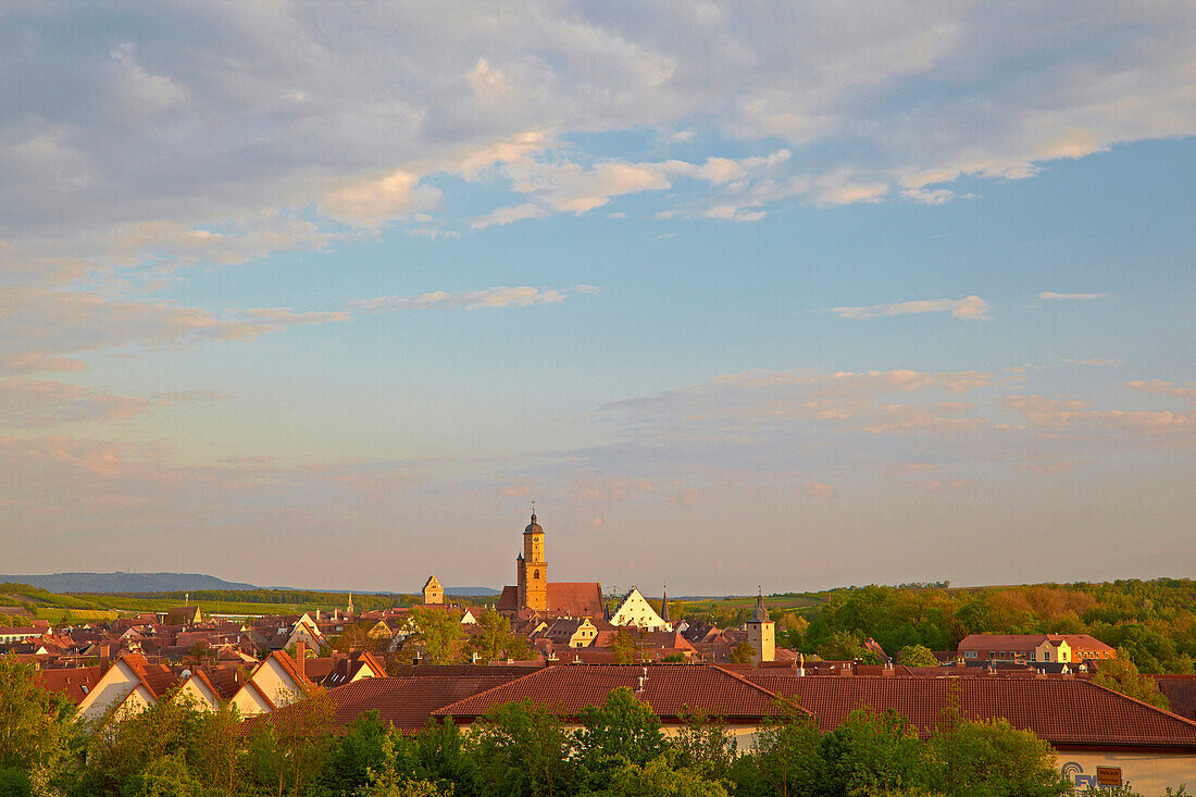 View at Volkach, Unterfranken, Bavaria, Germany, Europe