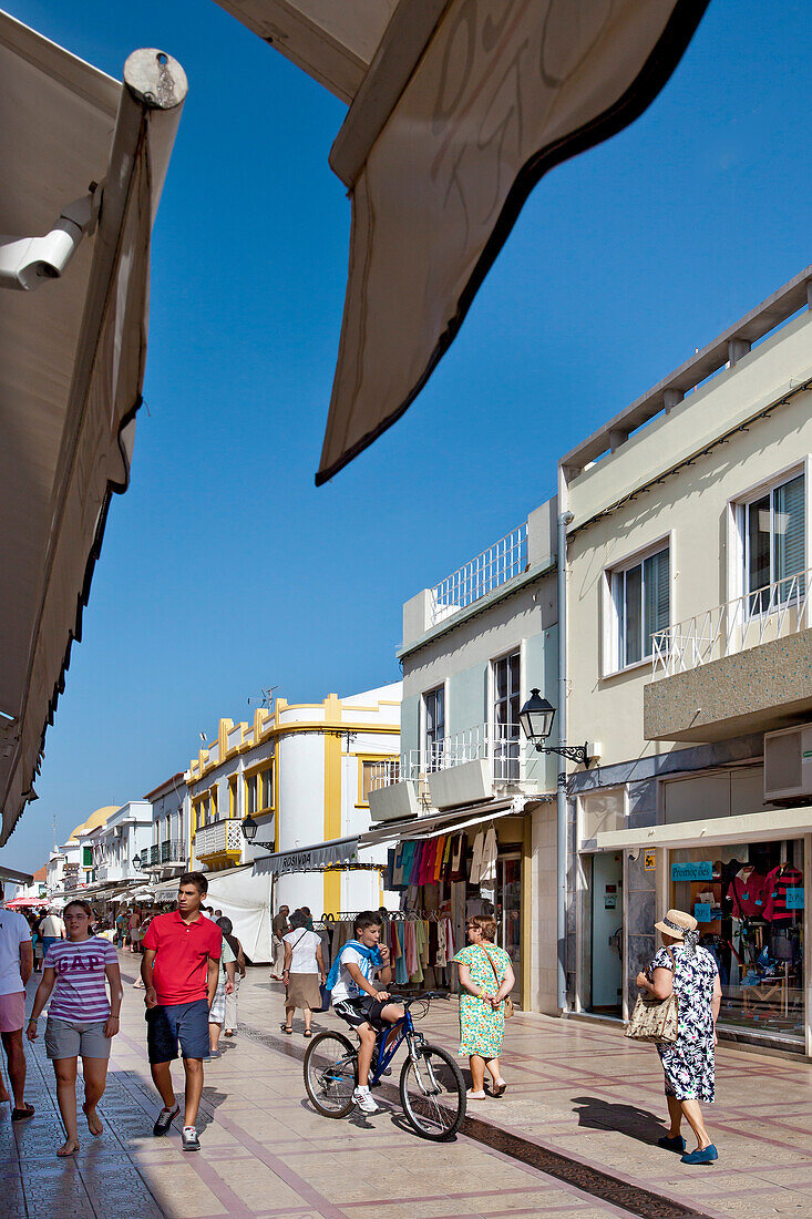 Fußgängerzone, Vila Real de Santo Antonio, Algarve, Portugal