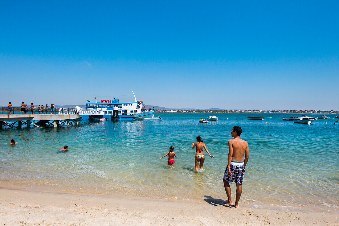 Beach life, Beach, Armona island, Olhao, Algarve, Portugal