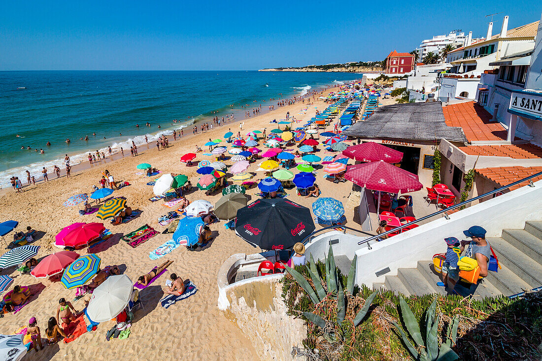 Beach life, beach at Armacao de Pera, Algarve, Portugal