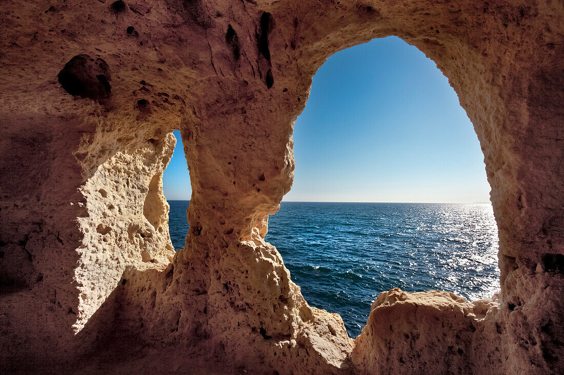 Algar Seco rocks, Carvoeiro, Algarve, Portugal
