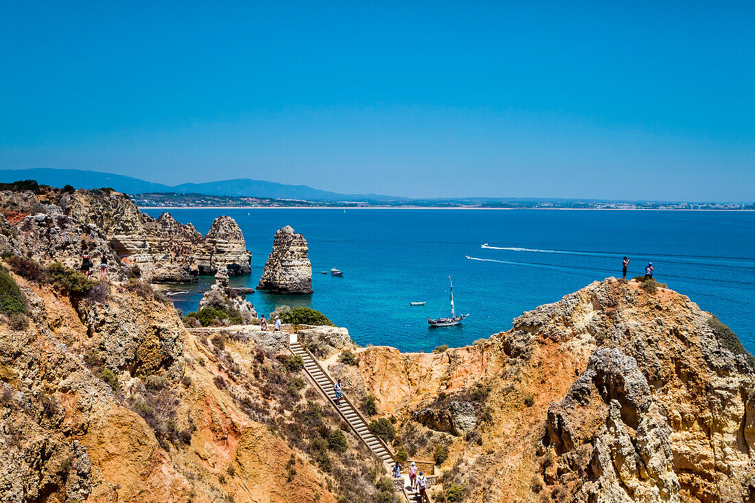 Ponta de Piedade, Felsklippenlandschaft, Lagos, Algarve, Portugal