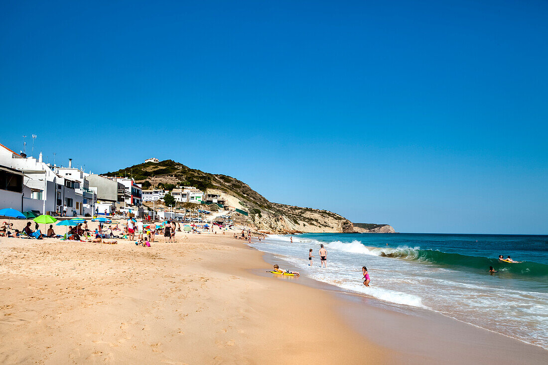Beach, Salema, Vila do Bispo, Costa Vicentina, Algarve, Portugal
