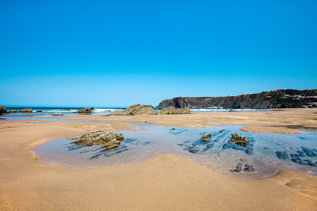 Strand, Praia da Arrifana, Aljezur, Costa Vicentina, Algarve, Portugal