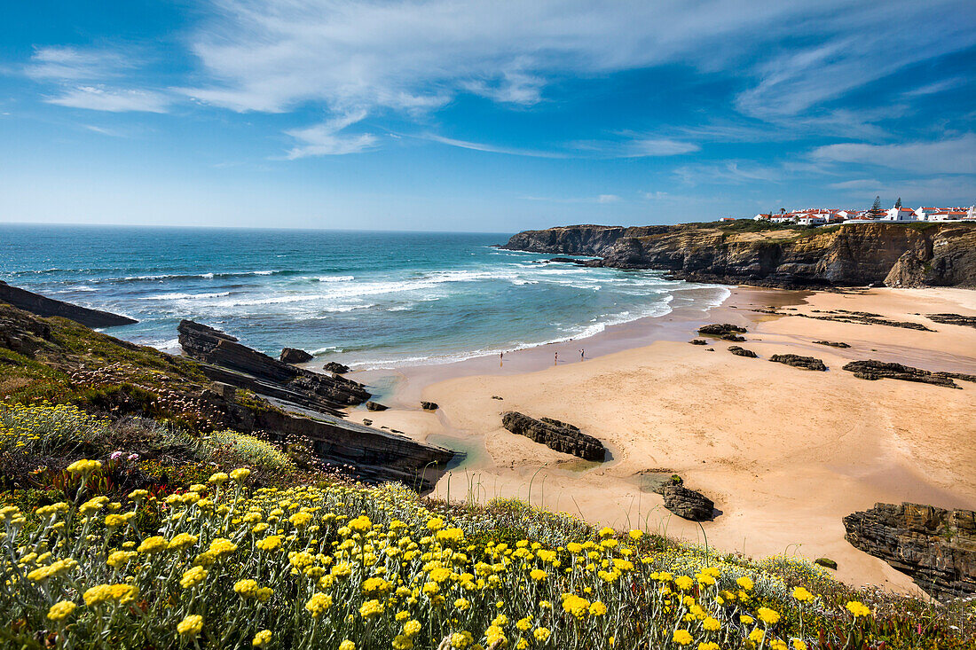 Beach, Zambujeira do Mar, Costa Vicentina, Alentejo, Portugal