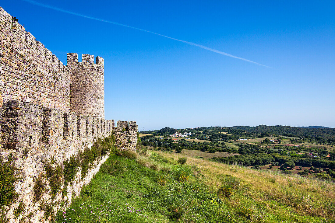 View from the castle, Santiago do Cacem, Costa Vicentina, Alentejo, Portugal