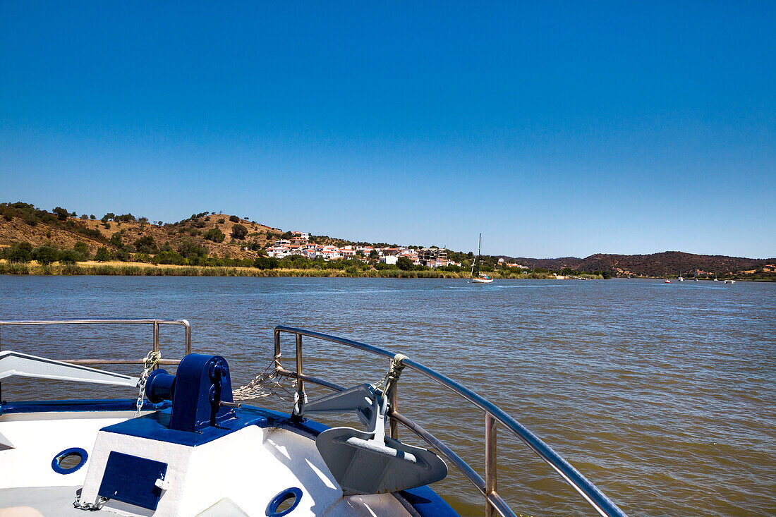 Boat trip on Guadiana border river, Algarve, Portugal