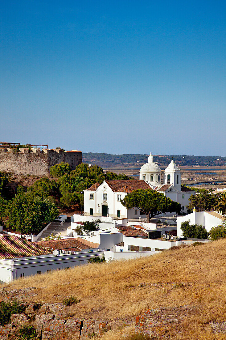 Blick auf Castro Marim, Faro, Algarve, Portugal